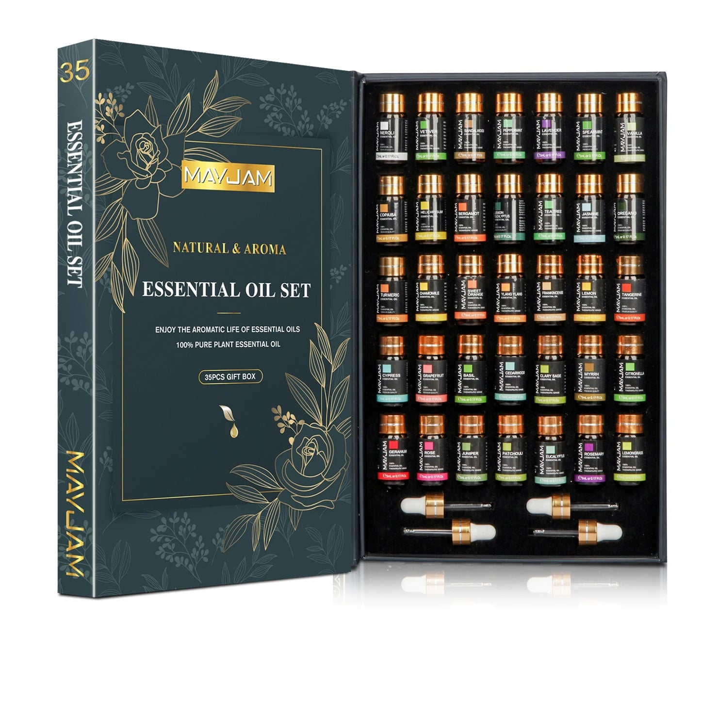 35-Piece Essential Oil Set – Pure Scents for Every Mood