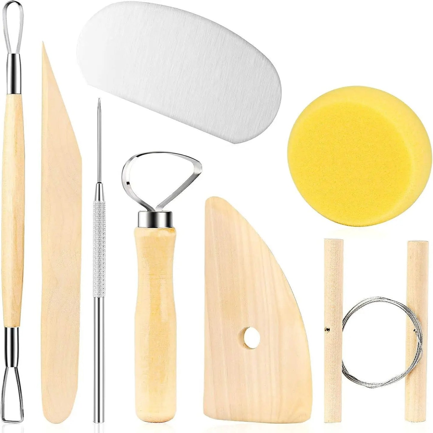 8-Piece DIY Clay Carving Tool Set – Pottery & Ceramic Sculpting Essentials