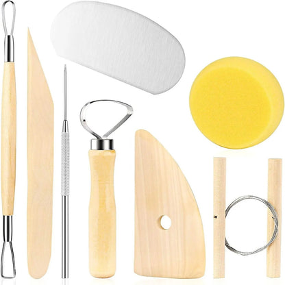 8-Piece DIY Clay Carving Tool Set – Pottery & Ceramic Sculpting Essentials