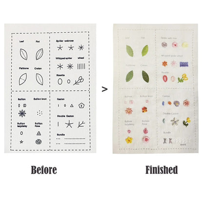 DIY Embroidery Starter Kit – 8 Threads, 16 Needles, Stitch Guide & More!