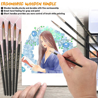 12 Piece Paint Brush Set