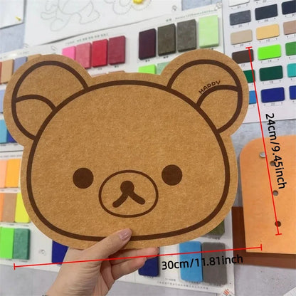Adorable Bear Felt Board – Perfect for Photos, Notes, or Messages.