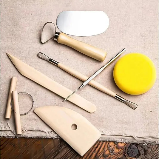 8-Piece DIY Clay Carving Tool Set – Pottery & Ceramic Sculpting Essentials